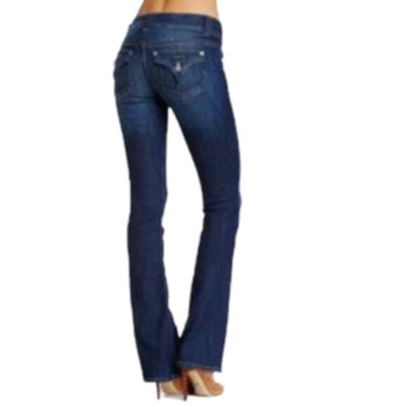 Hudson Mid Rise Signature Blue Denim Boot Cut Jeans Size 24 - Picture 2 of 16